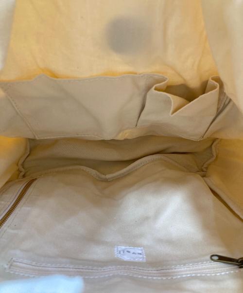 kvell（ケベル）kvell (ケベル) キャンバス+レザーリュック アイボリーの古着・服飾アイテム