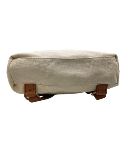 kvell（ケベル）kvell (ケベル) キャンバス+レザーリュック アイボリーの古着・服飾アイテム