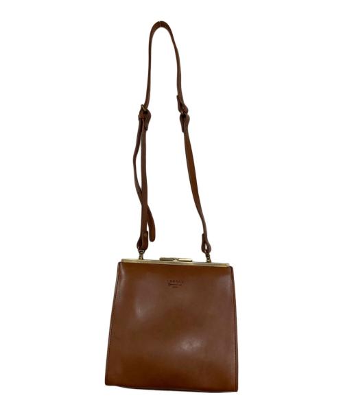 TIDE WAY（タイドウェイ）TIDE WAY (タイドウェイ) NUME がま口 ショルダーバッグ ブラウンの古着・服飾アイテム