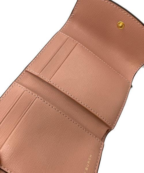 TORY BURCH（トリーバーチ）TORY BURCH (トリーバーチ) コンパクトウォレット グレー×ピンクの古着・服飾アイテム