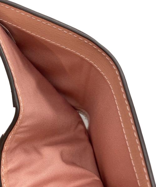 TORY BURCH（トリーバーチ）TORY BURCH (トリーバーチ) コンパクトウォレット グレー×ピンクの古着・服飾アイテム