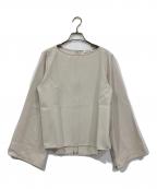 EVERYDAY I LIKE.エヴリデイ アイ ライク）の古着「Sofia ジップスリーブ ブラウス」｜ベージュ