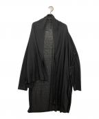 LIMI feuリミフゥ）の古着「アシンメトリー カーディガン」｜ブラック