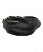 roarロアー）の古着「レザーウエストバッグ」｜ブラック