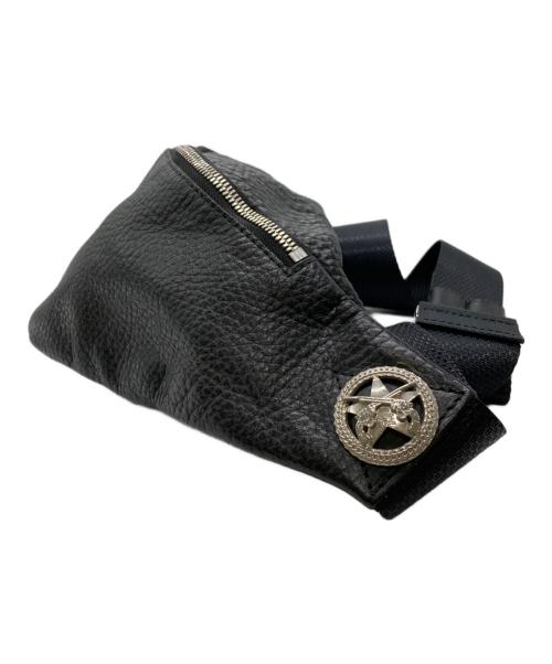 roar（ロアー）roar (ロアー) レザーウエストバッグ ブラックの古着・服飾アイテム