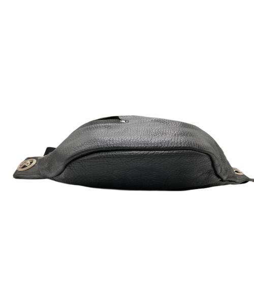 roar（ロアー）roar (ロアー) レザーウエストバッグ ブラックの古着・服飾アイテム