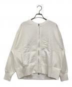 URBAN RESEARCH DOORSアーバンリサーチドアーズ）の古着「コットンスウェットZIPカーディガン」｜ホワイト
