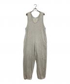 Willow Pantsウィローパンツ）の古着「スラブ裏毛裾ドロストオールインワン」｜グレー