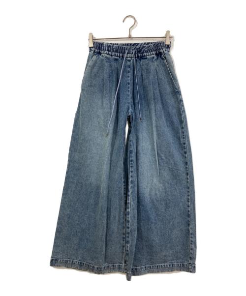 JOURNAL STANDARD relume（ジャーナルスタンダード レリューム）JOURNAL STANDARD relume (ジャーナルスタンダード レリューム) C/R デニムワイドギャザー インディゴ サイズ:36の古着・服飾アイテム