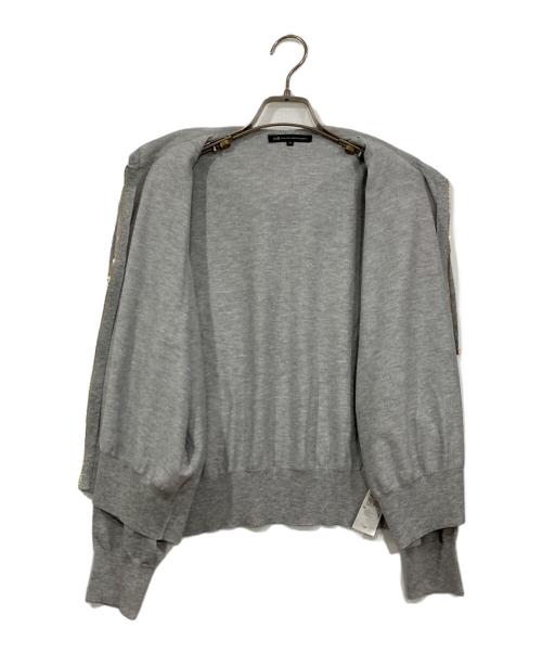 23区（ニジュウサンク）23区 (ニジュウサンク) オータムシャイニー ニットパーカー グレー サイズ:38の古着・服飾アイテム