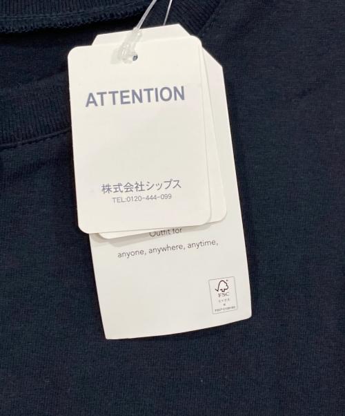 SHIPS any（シップスエニィ）SHIPS any (シップスエニィ) USAコットン ヘンリーネック Aライン ワンピース ネイビー サイズ:FREEの古着・服飾アイテム