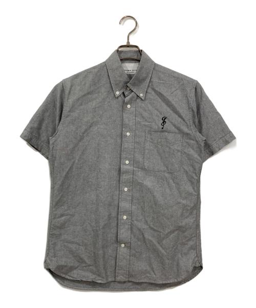 NUMBER (N)INE（ナンバーナイン）NUMBER (N)INE (ナンバーナイン) STUDIOUS (ステュディオス) 音符刺繍ロゴ半袖シャツ グレー サイズ:1の古着・服飾アイテム