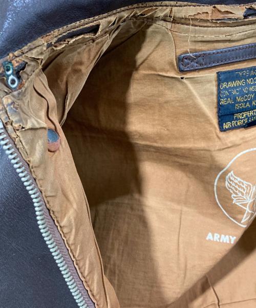 THE REAL McCOY'S（ザ・リアルマッコイズ）THE REAL McCOY'S (ザ・リアルマッコイズ) フライトジャケット ブラウン サイズ:36の古着・服飾アイテム