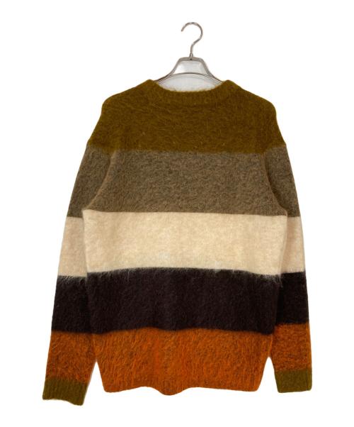 Acne studios（アクネ ストゥディオス）Acne studios (アクネ ストゥディオス) ボーダーニット ブラウン サイズ:XSの古着・服飾アイテム