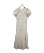 CLANEクラネ）の古着「ドットメッシュワンピース」｜アイボリー