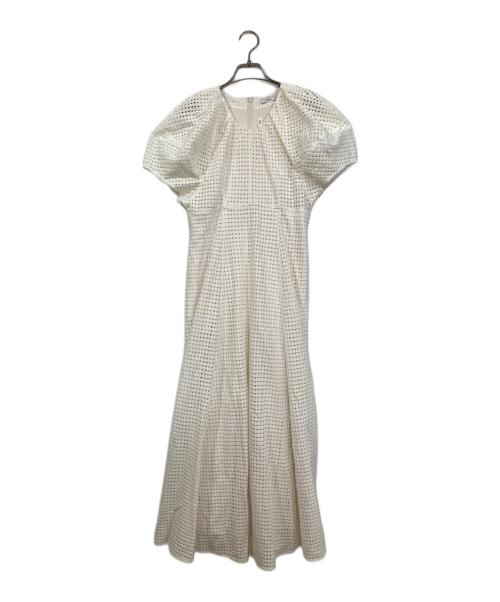 CLANE（クラネ）CLANE (クラネ) ドットメッシュワンピース アイボリーの古着・服飾アイテム