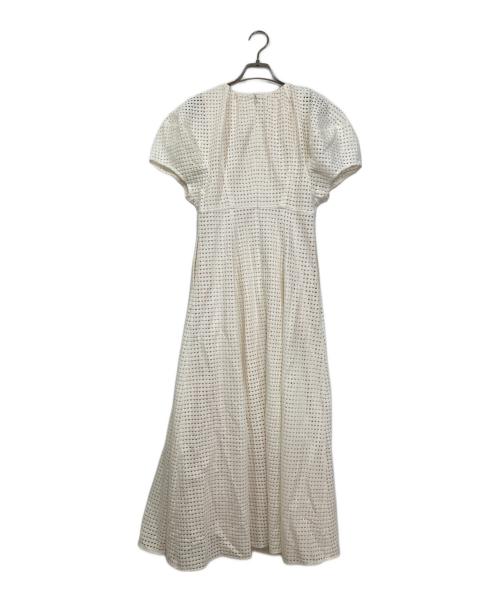 CLANE（クラネ）CLANE (クラネ) ドットメッシュワンピース アイボリーの古着・服飾アイテム