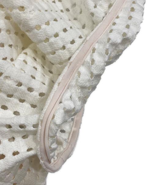 CLANE（クラネ）CLANE (クラネ) ドットメッシュワンピース アイボリーの古着・服飾アイテム