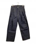 SUBLATIONSサブレーションズ）の古着「25ss 2TUCK WIDE DENIM PANTS -ENTASIS Mk-Ⅱ」｜インディゴ