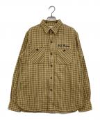 OLD CROWオールドクロウ）の古着「WHISKEY DELIVERY - CHECK L/S SHIRTS」｜ベージュ