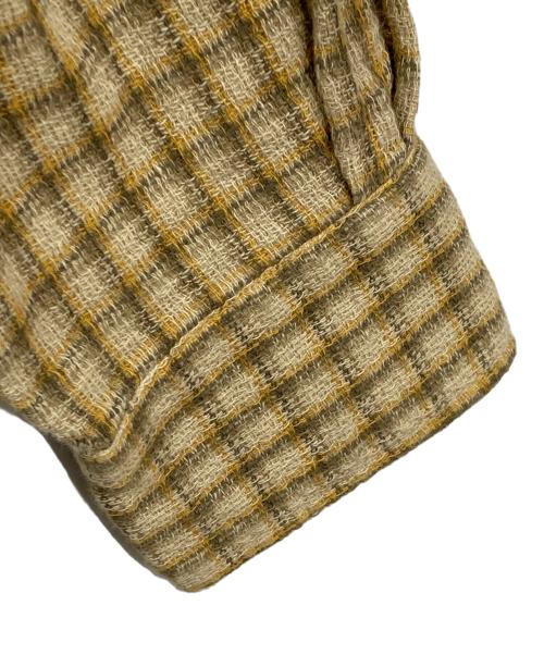 OLD CROW（オールドクロウ）OLD CROW (オールドクロウ) WHISKEY DELIVERY - CHECK L/S SHIRTS ベージュ サイズ:Ⅿの古着・服飾アイテム