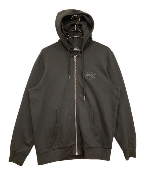 DIESEL（ディーゼル）DIESEL (ディーゼル) S-GIRK-HOOD-ZIP-OVAL ブラック サイズ:Lの古着・服飾アイテム