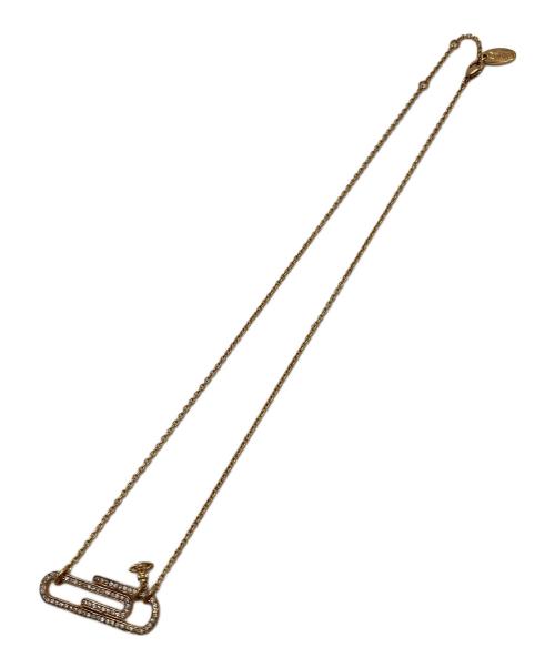 Vivienne Westwood（ヴィヴィアンウエストウッド）Vivienne Westwood (ヴィヴィアンウエストウッド) クリップネックレス ゴールドの古着・服飾アイテム