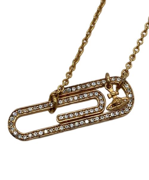 Vivienne Westwood（ヴィヴィアンウエストウッド）Vivienne Westwood (ヴィヴィアンウエストウッド) クリップネックレス ゴールドの古着・服飾アイテム