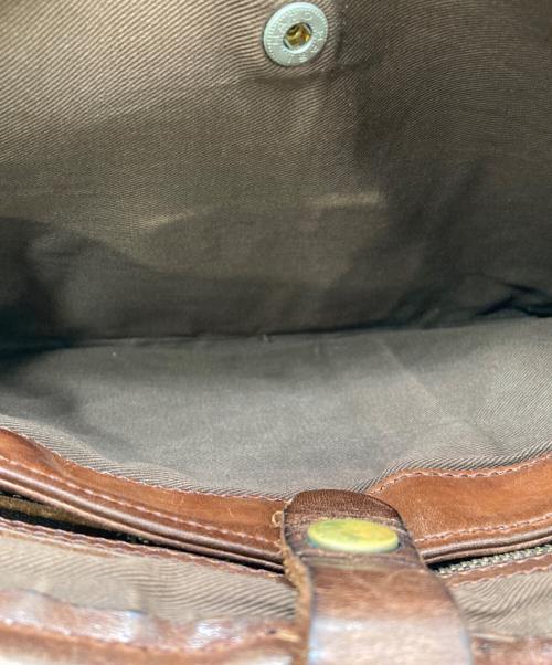 SLOW（スロウ）SLOW (スロウ) レザーショルダーバッグ ブラウンの古着・服飾アイテム