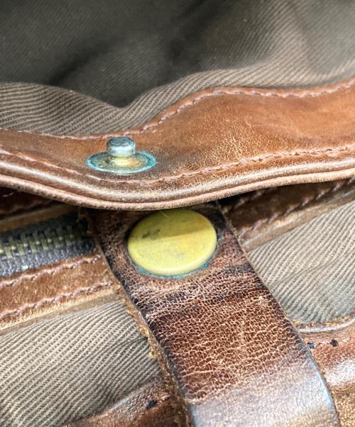 SLOW（スロウ）SLOW (スロウ) レザーショルダーバッグ ブラウンの古着・服飾アイテム