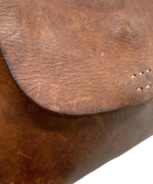 SLOW（スロウ）SLOW (スロウ) レザーショルダーバッグ ブラウンの古着・服飾アイテム
