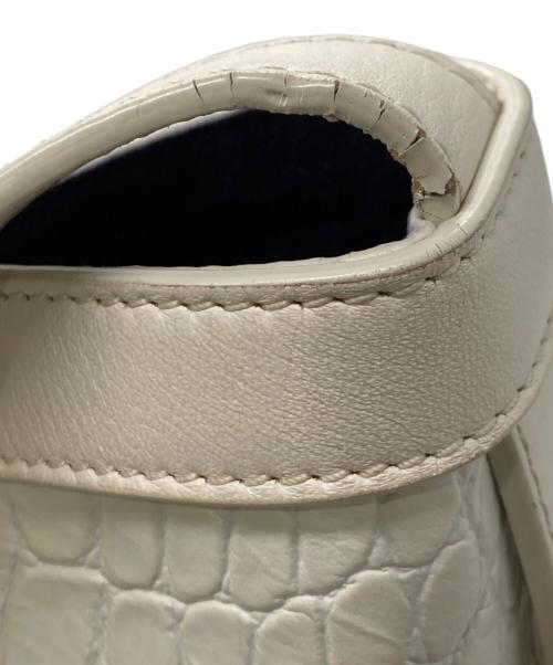 J&M DAVIDSON（ジェイ＆エム デヴィッドソン）J&M DAVIDSON (ジェイ＆エム デヴィッドソン) クロコショルダーバッグ ホワイトの古着・服飾アイテム