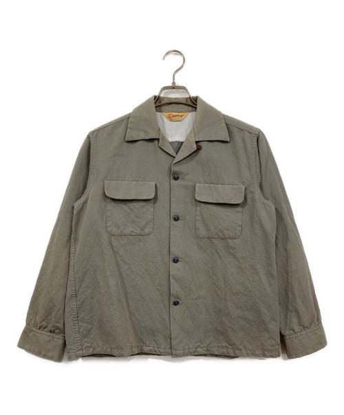 GROOVIN HIGH（グルービンハイ）GROOVIN HIGH (グルービンハイ) オープンカラーシャツ グレー サイズ:Ⅿの古着・服飾アイテム