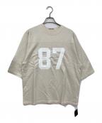 GOOD GRIEF!グッドグリーフ）の古着「RACKED PRINT FOOTBALL TEE」｜ホワイト