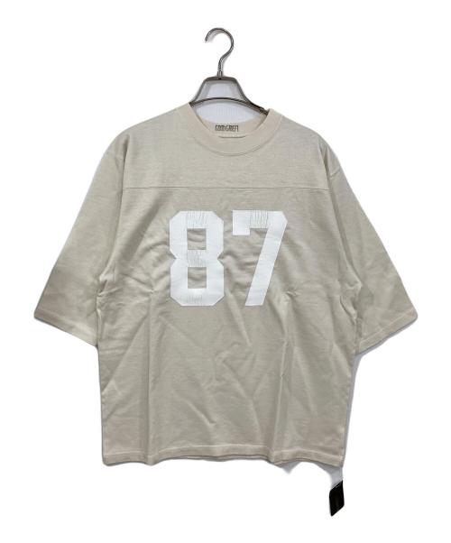 GOOD GRIEF!（グッドグリーフ）GOOD GRIEF! (グッドグリーフ) RACKED PRINT FOOTBALL TEE ホワイト サイズ:FREE 未使用品の古着・服飾アイテム