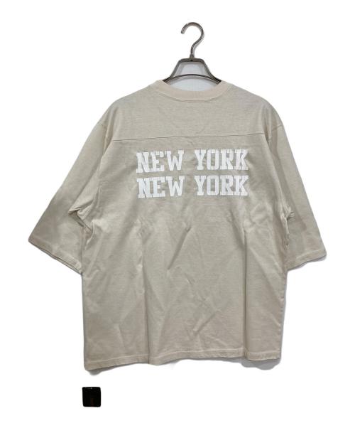 GOOD GRIEF!（グッドグリーフ）GOOD GRIEF! (グッドグリーフ) RACKED PRINT FOOTBALL TEE ホワイト サイズ:FREE 未使用品の古着・服飾アイテム