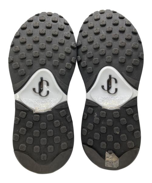 JIMMY CHOO（ジミーチュウ）JIMMY CHOO (ジミーチュウ) グリッタースニーカー ブラック サイズ:34の古着・服飾アイテム