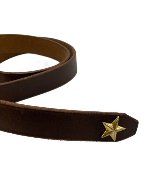 SCHOTT BROS.（ショット）SCHOTT BROS. (ショットブロス) PERFECTO BELT NARROW/レザーベルト ブラウンの古着・服飾アイテム