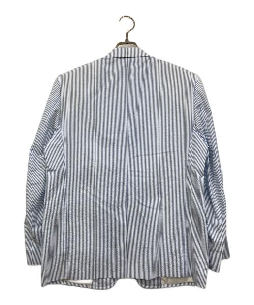 BROOKS BROTHERS（ブルックスブラザーズ）BROOKS BROTHERS (ブルックスブラザーズ) スーピマコットンシアサッカー段返３釦アンコンジャケット ブルー サイズ:44Rの古着・服飾アイテム