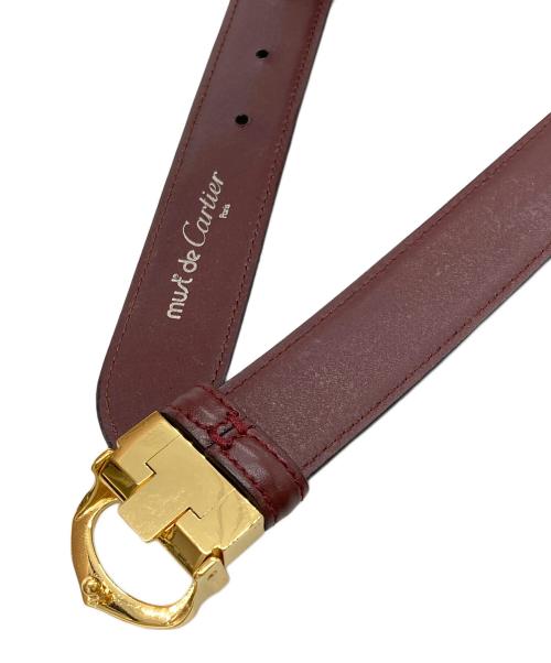 Cartier（カルティエ）Cartier (カルティエ) マストラインベルト レッドの古着・服飾アイテム