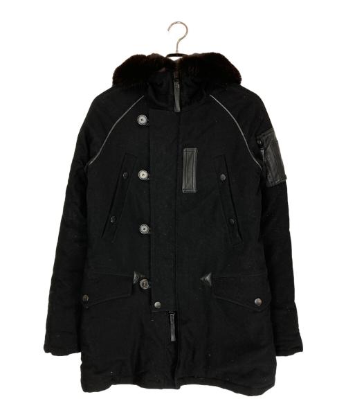 DUVETICA（デュベティカ）DUVETICA (デュベティカ) AKM (エーケーエム) WOOL N-3Bダウンコート/ウールコート ブラック サイズ:Lの古着・服飾アイテム