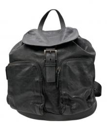 PRADA（プラダ）の古着「レザーバックパック」｜ブラック