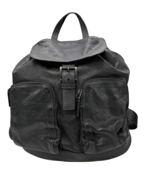 PRADA（プラダ）PRADA (プラダ) レザーバックパック ブラックの古着・服飾アイテム