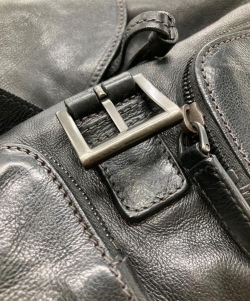 PRADA（プラダ）PRADA (プラダ) レザーバックパック ブラックの古着・服飾アイテム
