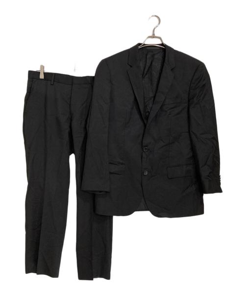 BOSS HUGO BOSS（ボス ヒューゴボス）BOSS HUGO BOSS (ボス ヒューゴボス) セットアップスーツ ブラック サイズ:SIZE 48の古着・服飾アイテム