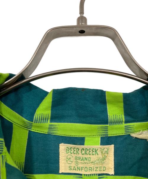 DEER CREEK（ディアークリーク）DEER CREEK (ディアークリーク) 長袖オープンカラーシャツ グリーン サイズ:-の古着・服飾アイテム