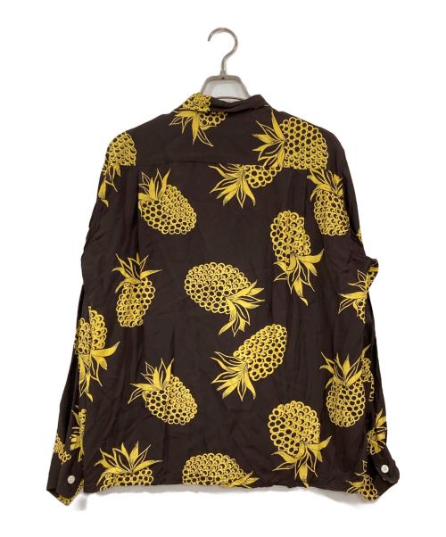 Sun Surf（サンサーフ）Sun Surf (サンサーフ) 長袖アロハシャツ ブラウン サイズ:Lの古着・服飾アイテム