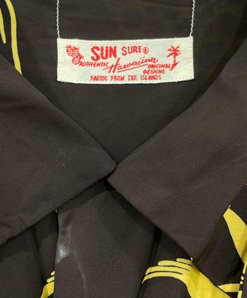 Sun Surf（サンサーフ）Sun Surf (サンサーフ) 長袖アロハシャツ ブラウン サイズ:Lの古着・服飾アイテム