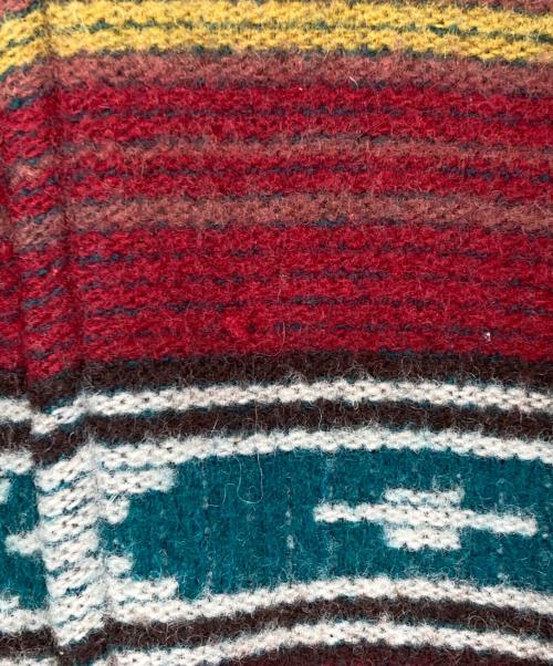 CHAPS RALPH LAUREN（チャップス ラルフローレン）CHAPS RALPH LAUREN (チャップス ラルフローレン) ネイティブ柄ステンカラーコート レッド サイズ:Lの古着・服飾アイテム