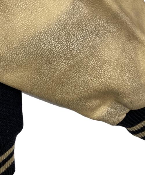 VAN JAC（ヴァン・ヂャケット）VAN JAC (ヴァン) レザー切替スタジャン ネイビー サイズ:Lの古着・服飾アイテム